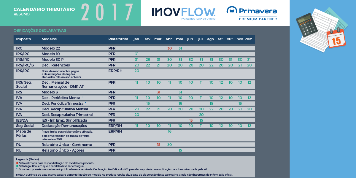 InovFlow CalendarioTributario2017