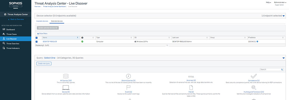 sophos intercept x endpoint inovflow