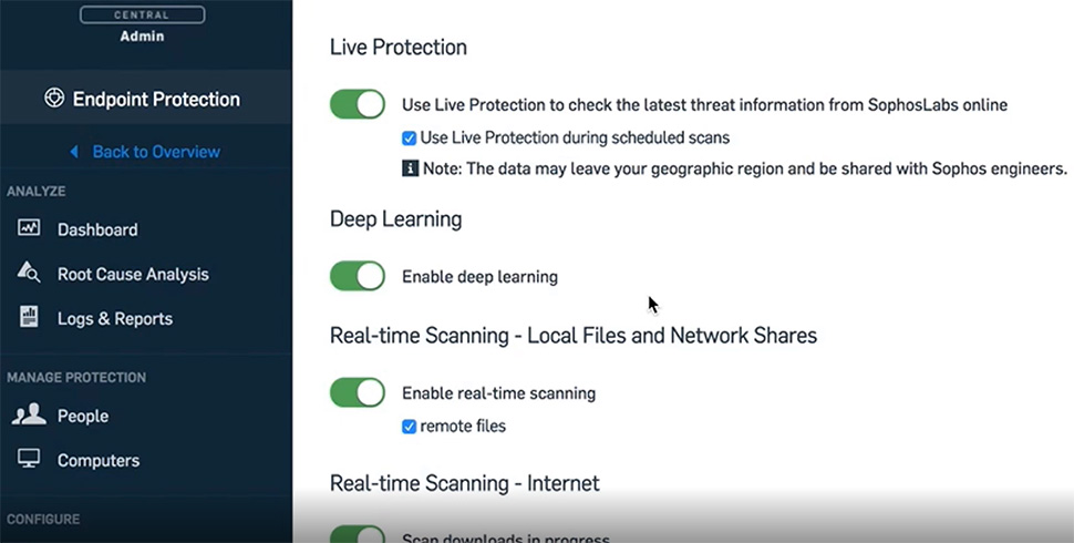 sophos intercept x endpoint inovflow