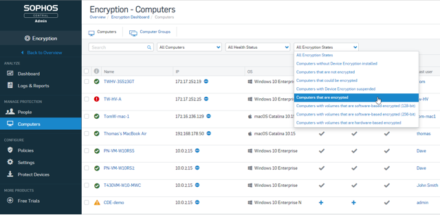 safeguard encryption criptografia sophos inovflow